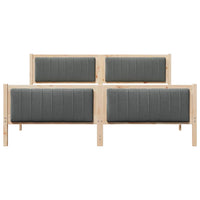 Struttura del Letto marrone e grigio scuro 180 x 200 cm