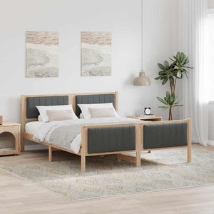 Struttura del Letto marrone e grigio scuro 160 x 200 cm