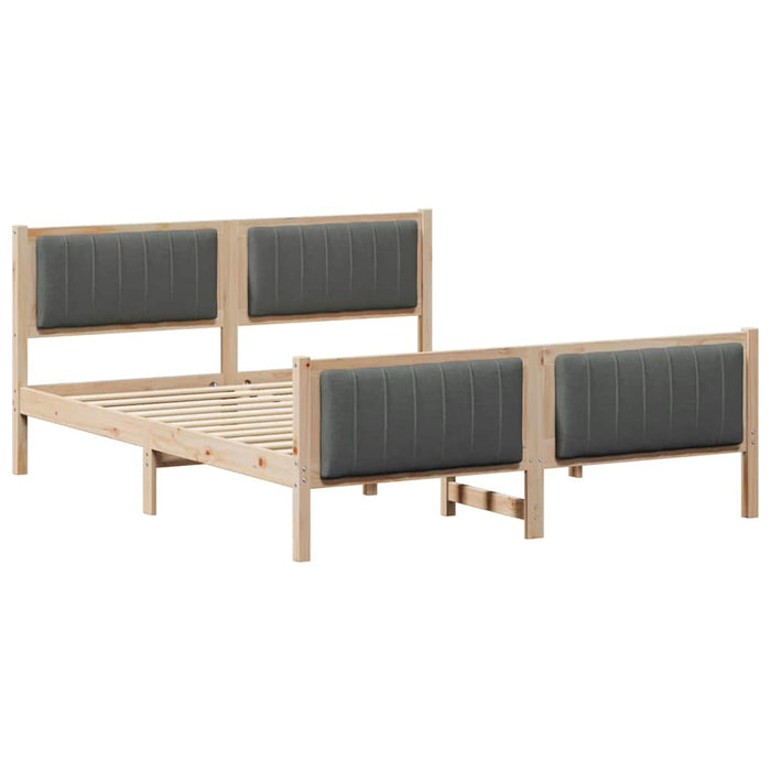 Struttura del Letto marrone e grigio scuro 160 x 200 cm