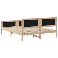 Struttura del Letto marrone e grigio scuro 160 x 200 cm