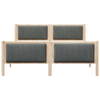 Struttura del Letto marrone e grigio scuro 160 x 200 cm