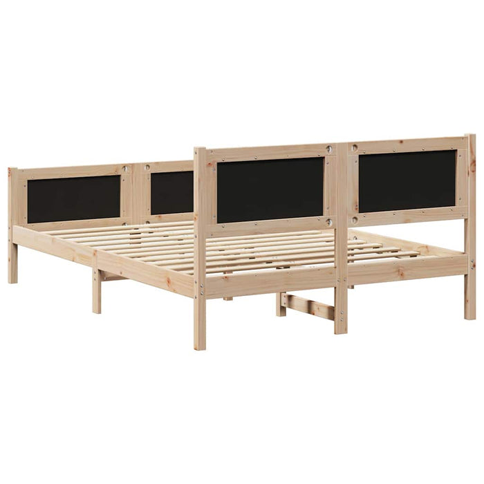 Struttura del Letto Marrone e grigio chiaro 140 x 200 cm