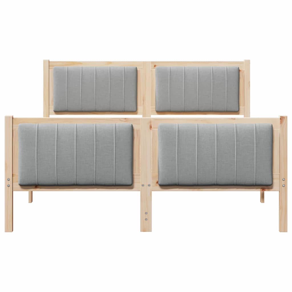 Struttura del Letto Marrone e grigio chiaro 140 x 200 cm