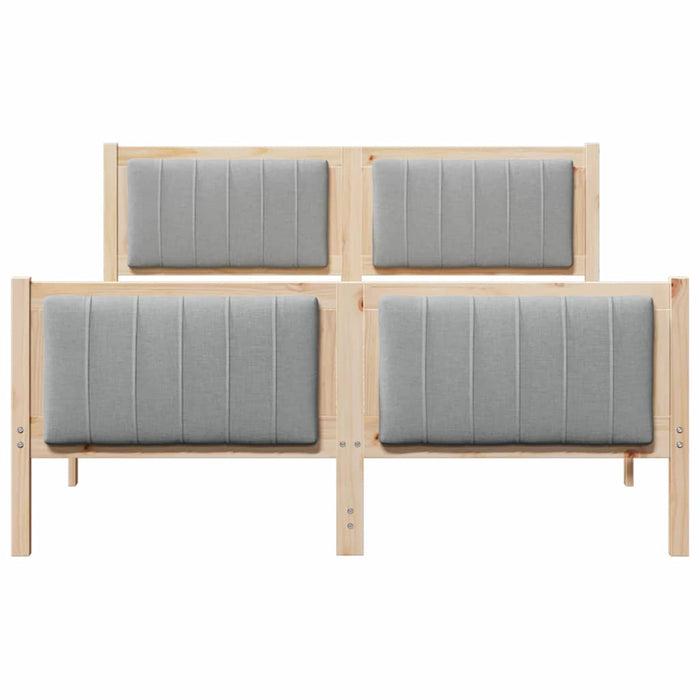 Struttura del Letto Marrone e grigio chiaro 140 x 200 cm