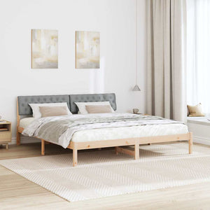 Struttura del Letto Marrone e grigio chiaro 180 x 200 cm 3394343