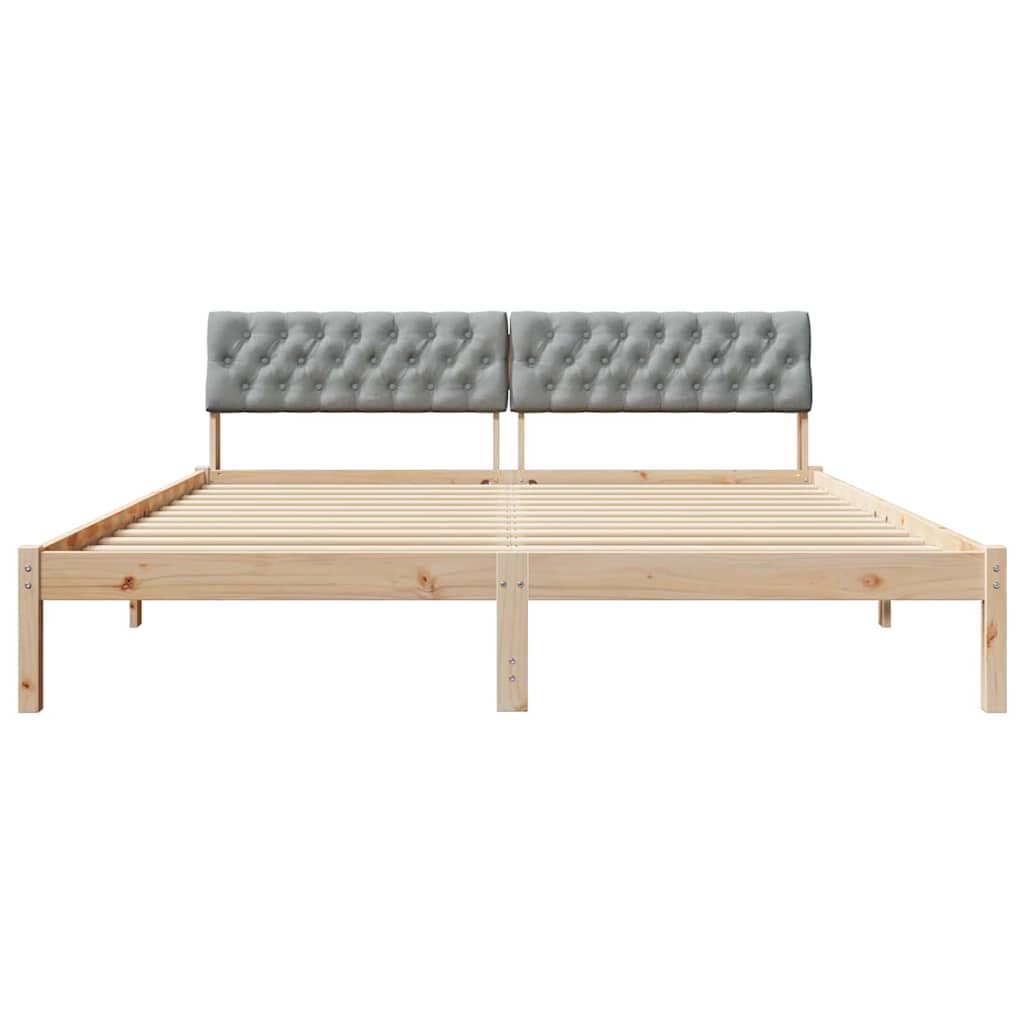 Struttura del Letto Marrone e grigio chiaro 180 x 200 cm 3394343