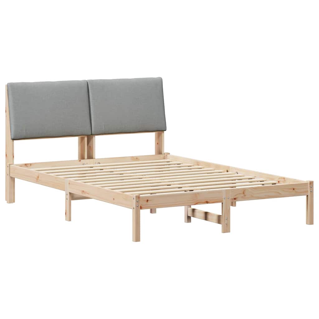 Struttura del Letto Marrone e grigio chiaro 150 x 200 cm