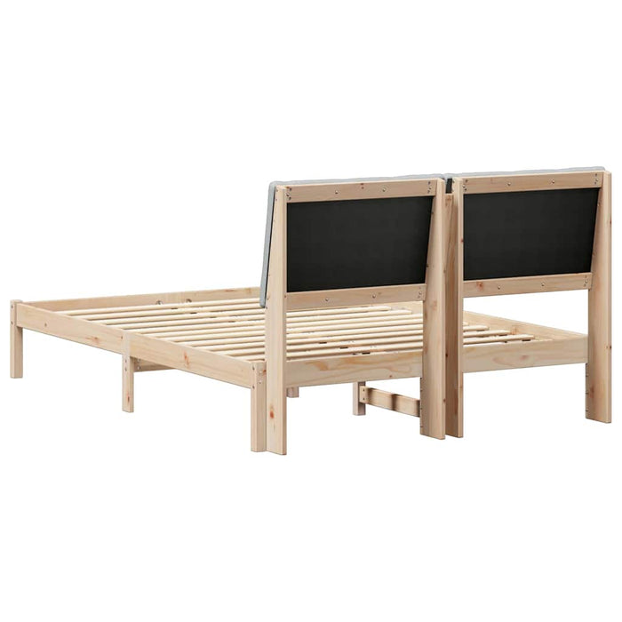 Struttura del Letto Marrone e grigio chiaro 150 x 200 cm
