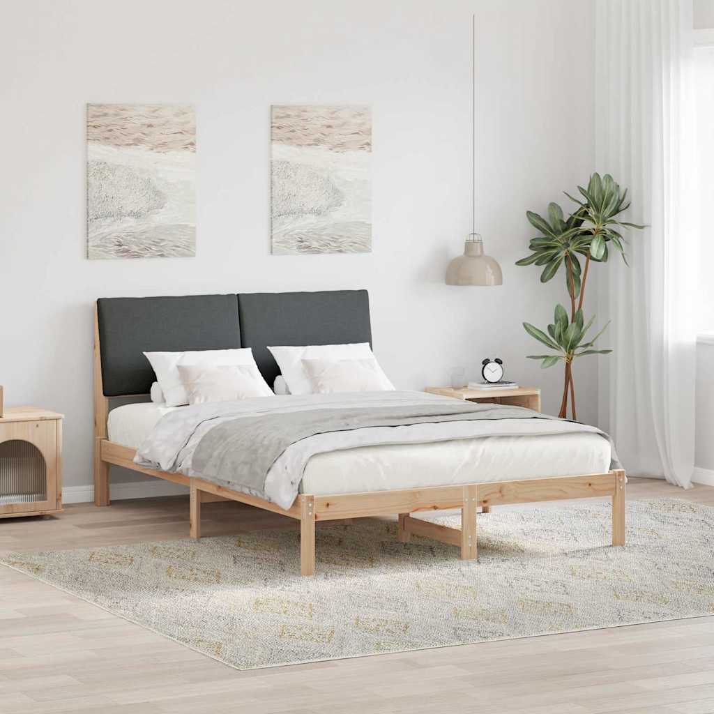 Struttura del Letto marrone e grigio scuro 150 x 200 cm 3394374