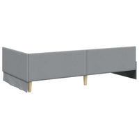Struttura Letto Angolare con Materasso 2 pcs Grigio chiaro 3393581