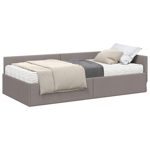 Struttura Letto Angolare con Materasso 2 pcs Talpa Tessuto 3393586