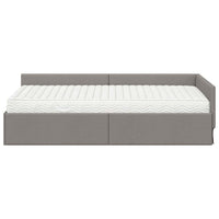 Struttura Letto Angolare con Materasso 2 pcs Talpa Tessuto 3393586