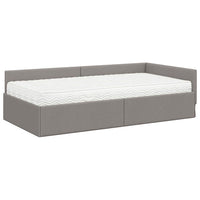 Struttura Letto Angolare con Materasso 2 pcs Talpa Tessuto 3393610