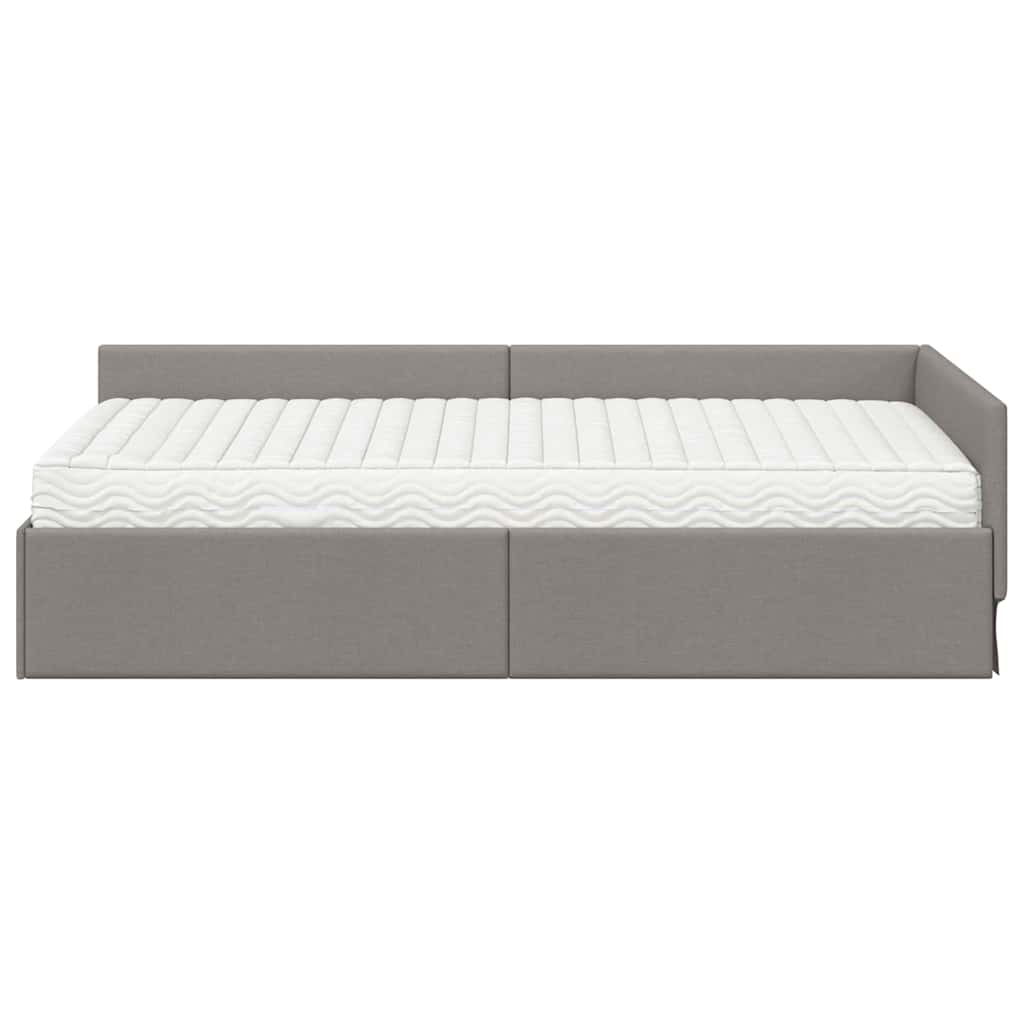 Struttura Letto Angolare con Materasso 2 pcs Talpa Tessuto 3393610