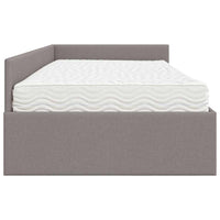 Struttura Letto Angolare con Materasso 2 pcs Talpa Tessuto 3393610