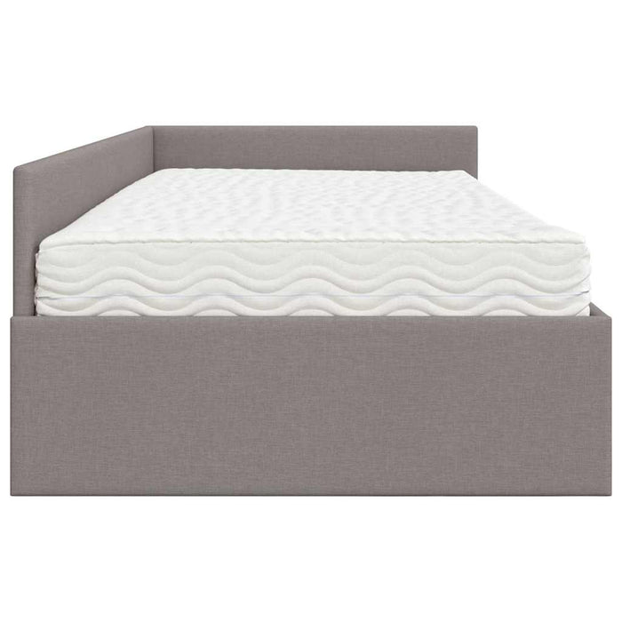 Struttura Letto Angolare con Materasso 2 pcs Talpa Tessuto 3393610