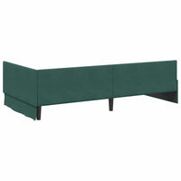 Struttura Letto Angolare con Materasso 2 pcs Verde Velluto 3393616