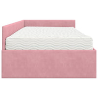 Struttura Letto Angolare con Materasso 2 pcs Grigio Velluto 3393617