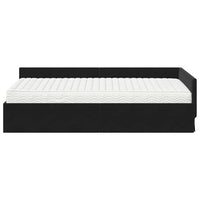 Struttura Letto Angolare con Materasso Altro 2 pcs Nero Velluto 3393639