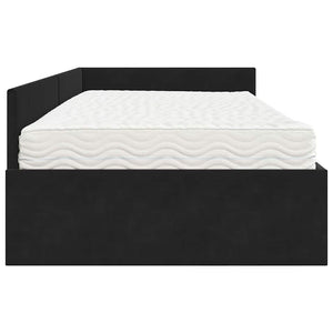 Struttura Letto Angolare con Materasso Altro 2 pcs Nero Velluto 3393639