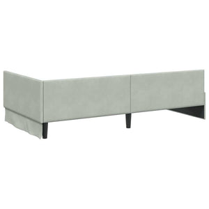 Struttura Letto Angolare con Materasso 2 pcs Grigio chiaro 3393644