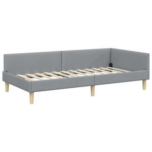 Struttura Letto Angolare con Materasso 2 pcs Grigio chiaro 3393653