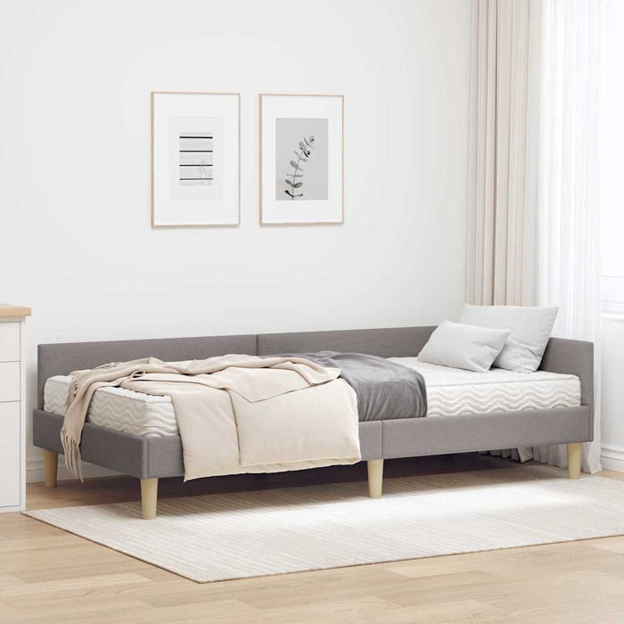 Struttura Letto Angolare con Materasso 2 pcs Talpa Tessuto 3393658