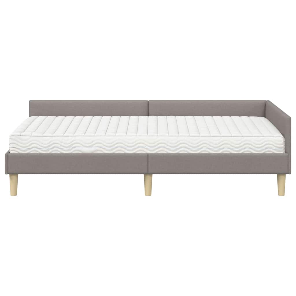 Struttura Letto Angolare con Materasso 2 pcs Talpa Tessuto 3393658