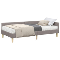 Struttura Letto Angolare con Materasso 2 pcs Talpa Tessuto 3393666