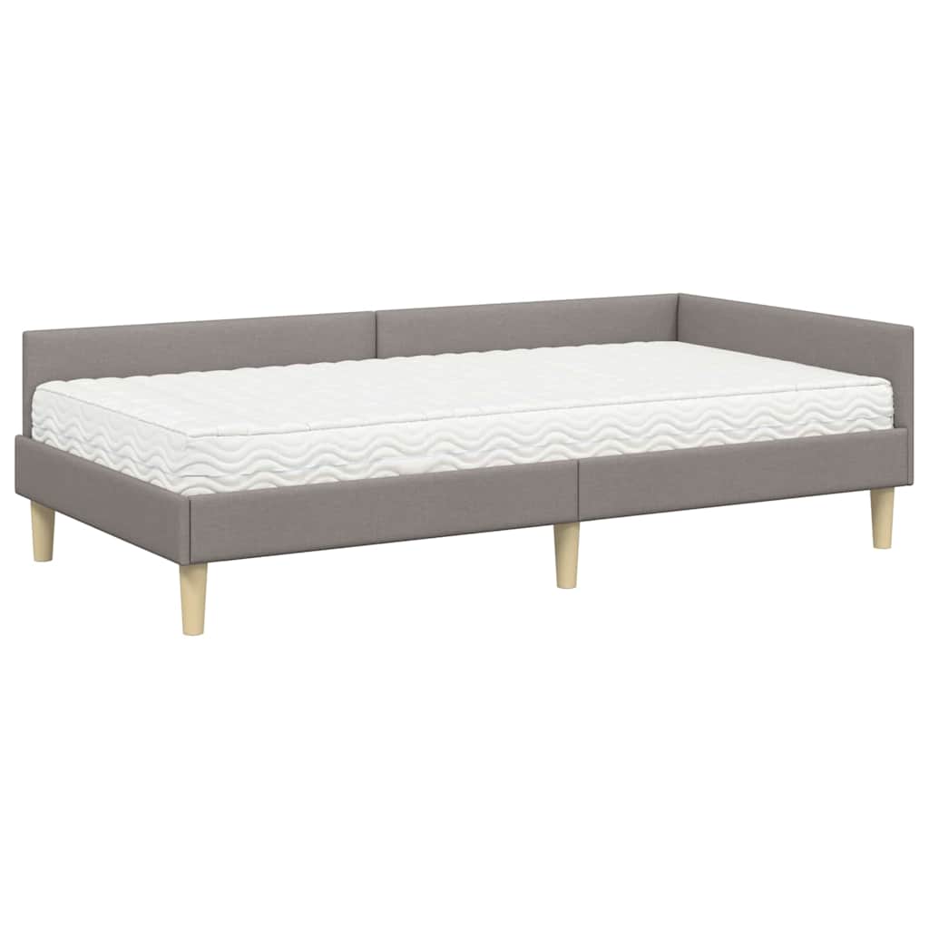 Struttura Letto Angolare con Materasso 2 pcs Talpa Tessuto 3393674