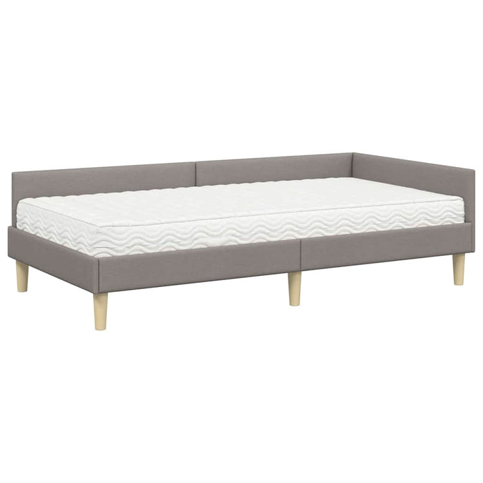 Struttura Letto Angolare con Materasso 2 pcs Talpa Tessuto 3393674