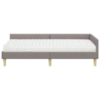 Struttura Letto Angolare con Materasso 2 pcs Talpa Tessuto 3393674