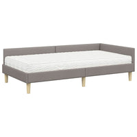 Struttura Letto Angolare con Materasso 2 pcs Talpa Tessuto 3393682