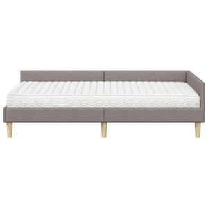 Struttura Letto Angolare con Materasso 2 pcs Talpa Tessuto 3393682