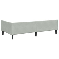 Struttura Letto Angolare con Materasso 2 pcs Grigio chiaro 3393686
