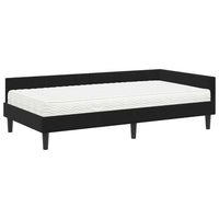 Struttura Letto Angolare con Materasso Altro 2 pcs Nero Velluto 3393691