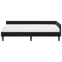 Struttura Letto Angolare con Materasso Altro 2 pcs Nero Velluto 3393701