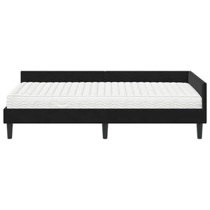 Struttura Letto Angolare con Materasso Altro 2 pcs Nero Velluto 3393701