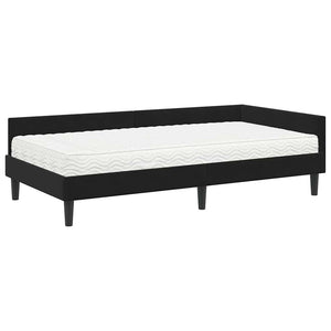 Struttura Letto Angolare con Materasso Altro 2 pcs Nero Velluto 3393721