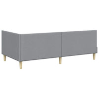 Struttura Letto Angolare con Materasso 2 pcs Grigio chiaro 3393733