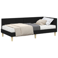 Struttura Letto Angolare con Materasso 2 pcs Verde Tessuto 3393735