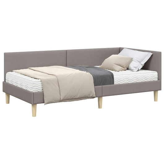 Struttura Letto Angolare con Materasso 2 pcs Talpa Tessuto 3393738