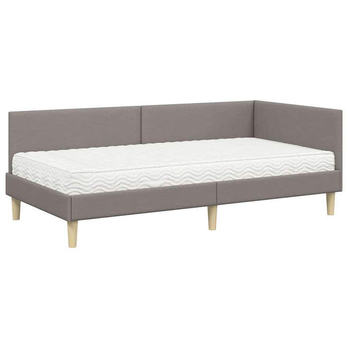 Struttura Letto Angolare con Materasso 2 pcs Talpa Tessuto 3393738