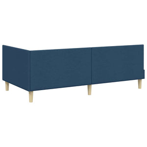 Struttura Letto Angolare con Materasso Altro 2 pcs Blu Tessuto 3393740