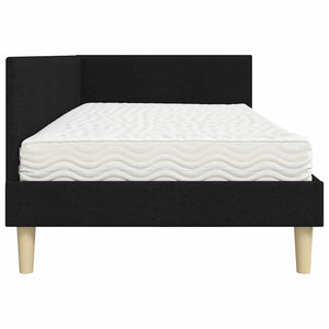 Struttura Letto Angolare con Materasso 2 pcs Verde Tessuto 3393751