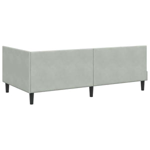 Struttura Letto Angolare con Materasso 2 pcs Grigio chiaro 3393758