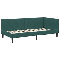 Struttura Letto Angolare con Materasso 2 pcs Verde Velluto 3393760