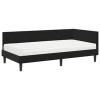 Struttura Letto Angolare con Materasso Altro 2 pcs Nero Velluto 3393763