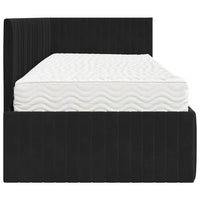 Struttura Letto Angolare con Materasso 2 pcs Nero Velluto 3393803