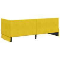 Struttura Letto Angolare con Materasso 2 pcs Giallo Velluto 3393804